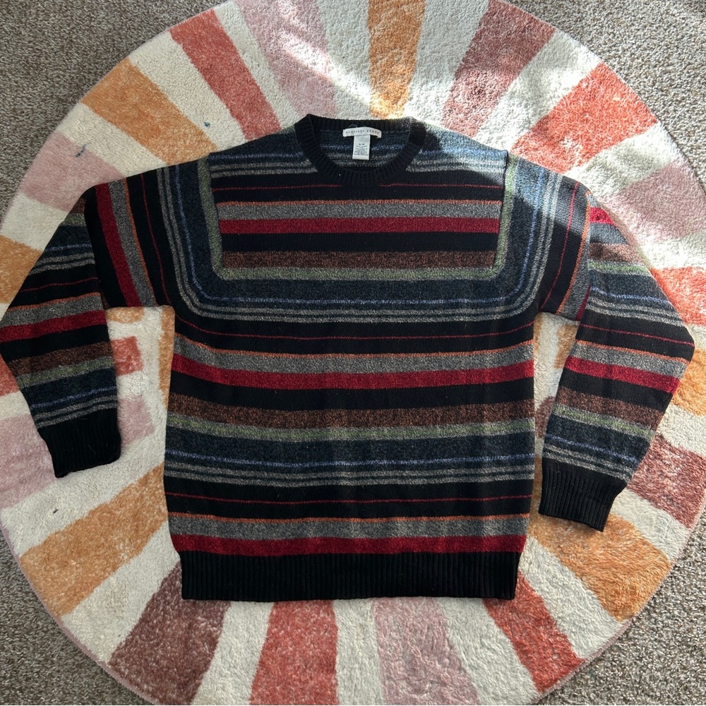 Geoffrey Beene multi-colored striped sweater